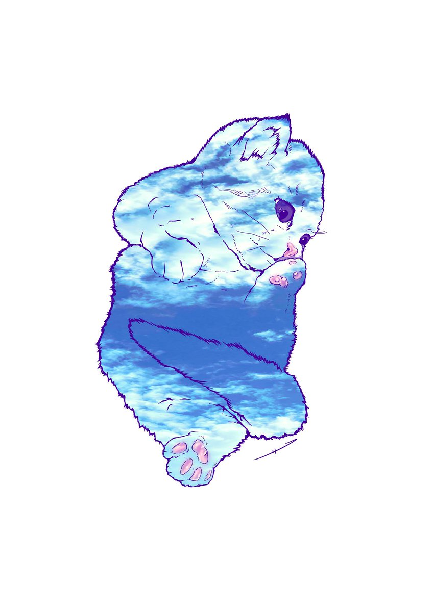 koasa_koasa's tweet photo. おはようございます☁️
風が強い朝です🌀
今週もよろしくお願いします！

【そらねこ】※タップ推奨
猫のイラストに
空の写真をはめ込んでます。
猫も空も同じ表情がなく美しい✨

#イラスト #そらねこ #猫 https://t.co/ZWgSGAjrEG