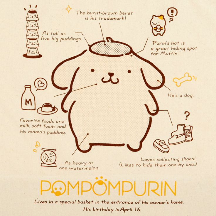 sherllokitty's tweet image. "hello kitty is three apples tall" this "hello kitty is three apples tall" that but NO ONE knows pompompurin is five big pudins tall (six on his tiptoes) and has the weight of a watermelon #yep #isaidit