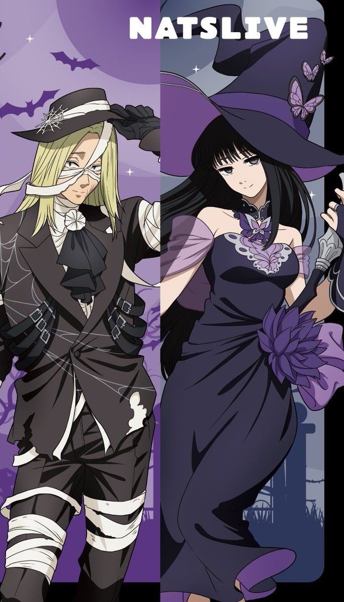 NEW SHISHIOSA ILLUSTRATION FOR HALLOWEEN!!! TRICK OR TREAT THEY LOOKS SO HOT 😍🦇💜