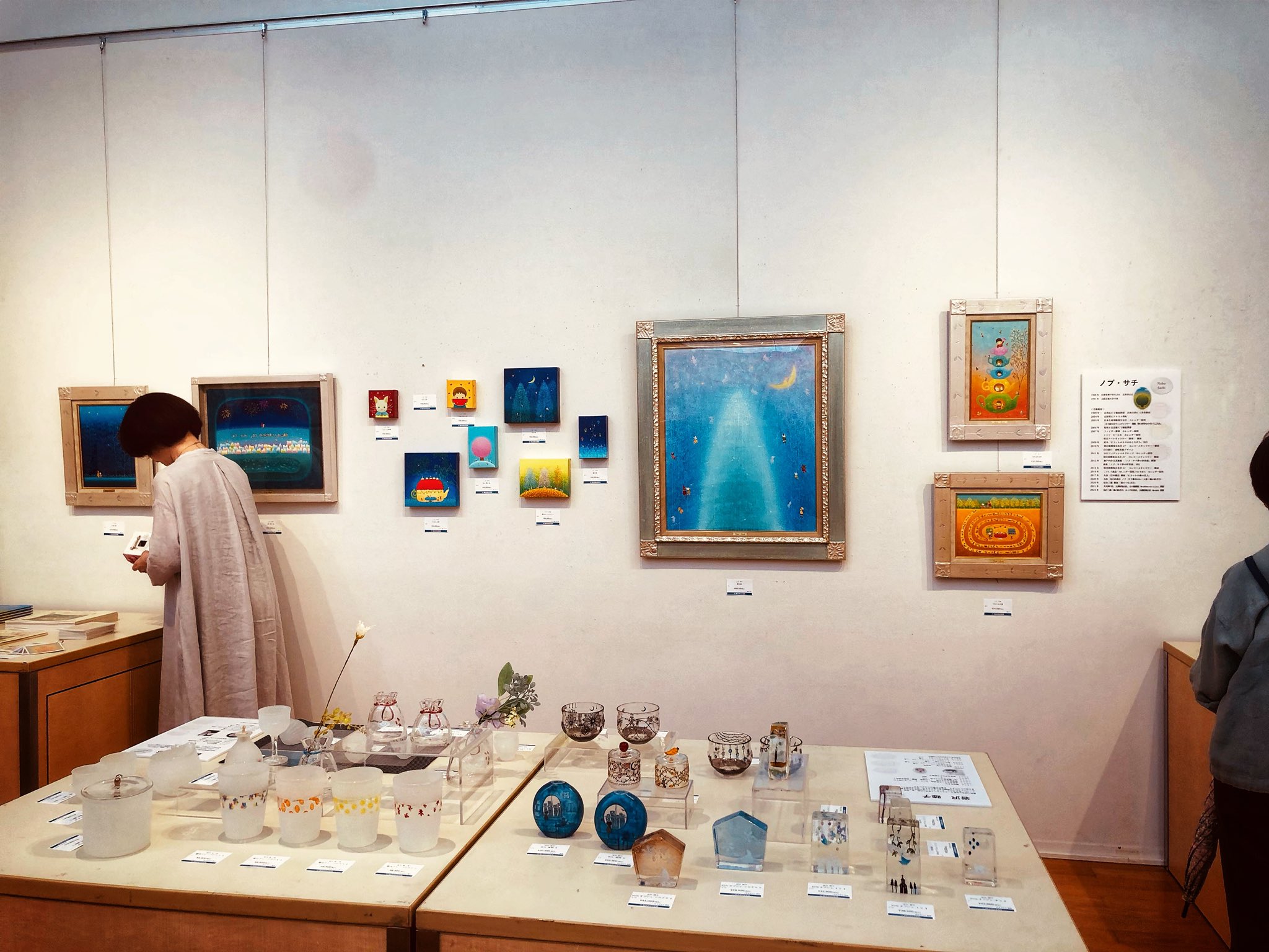 S. Nobu いつも一緒　4号　絵画　絵　美術品　ノブ•サチ　送料無料 S. Nobu いつも一緒 4号 絵画 絵 美術品 ノブ•サチ 送料無料