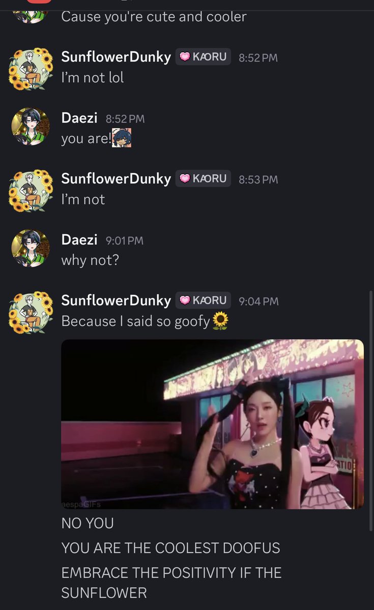 SunflowerDunky's tweet image. OH MY DAYS IM NOT CUTE YOU SILLY BEAN