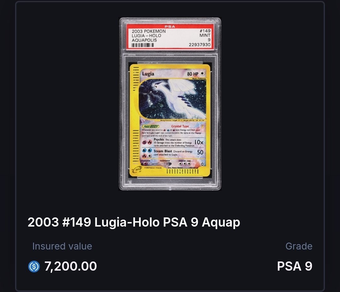 ROAcrypto's tweet image. 포켓몬 가챠 뽑기 2트만에 레전더리 등당

갑자기 밤에 삘받아서 레전더리 뽑기 2회를 진행했는데요 결과는..

루기아 레전더리!!!
2번만에 7000달러 가치의 카드가 나왔어요. 🥹 기운받아가세유.

@Collector_Crypt
#PokemonCards  #LegendaryPull
#포켓몬 #pokemon