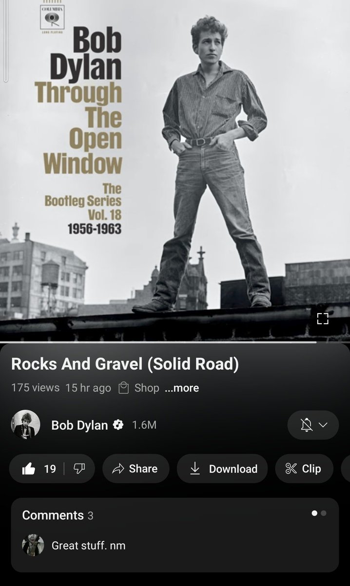 Bob Dylan — Rocks and Gravel (Solid Road). Through The Open Window.