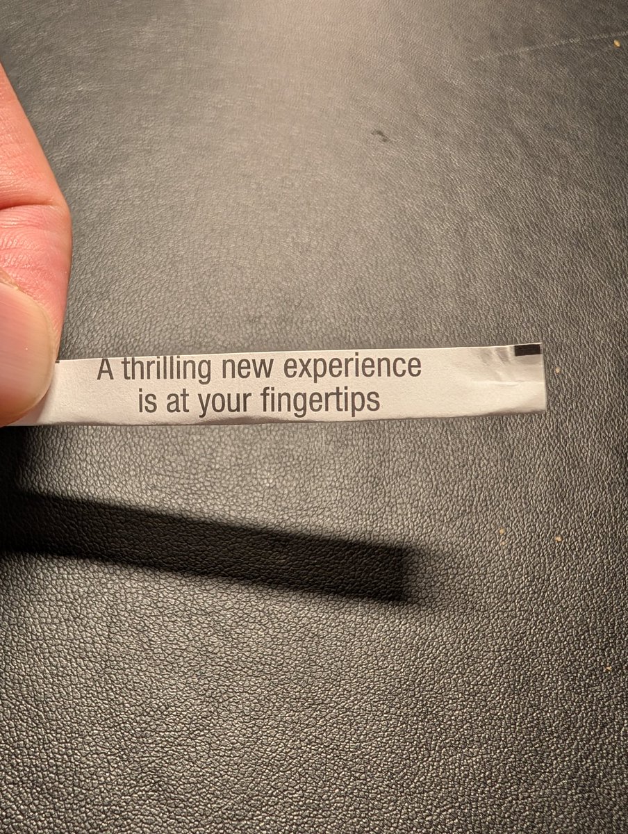 Fortune cookie predicting my experience at #metaconnect2025 tomorrow?