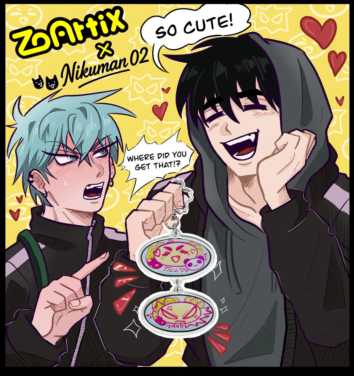 Happy to finally announce my collaboration with @zoartix !!! We’re releasing two types of IvanTill keychains, I hope you like them! If you’re interested then please use the link below for a discounted purchase!
.
#에이스테 #ALNST #ALNST_IVAN #alienstage #ALNST_TILL #ivantill