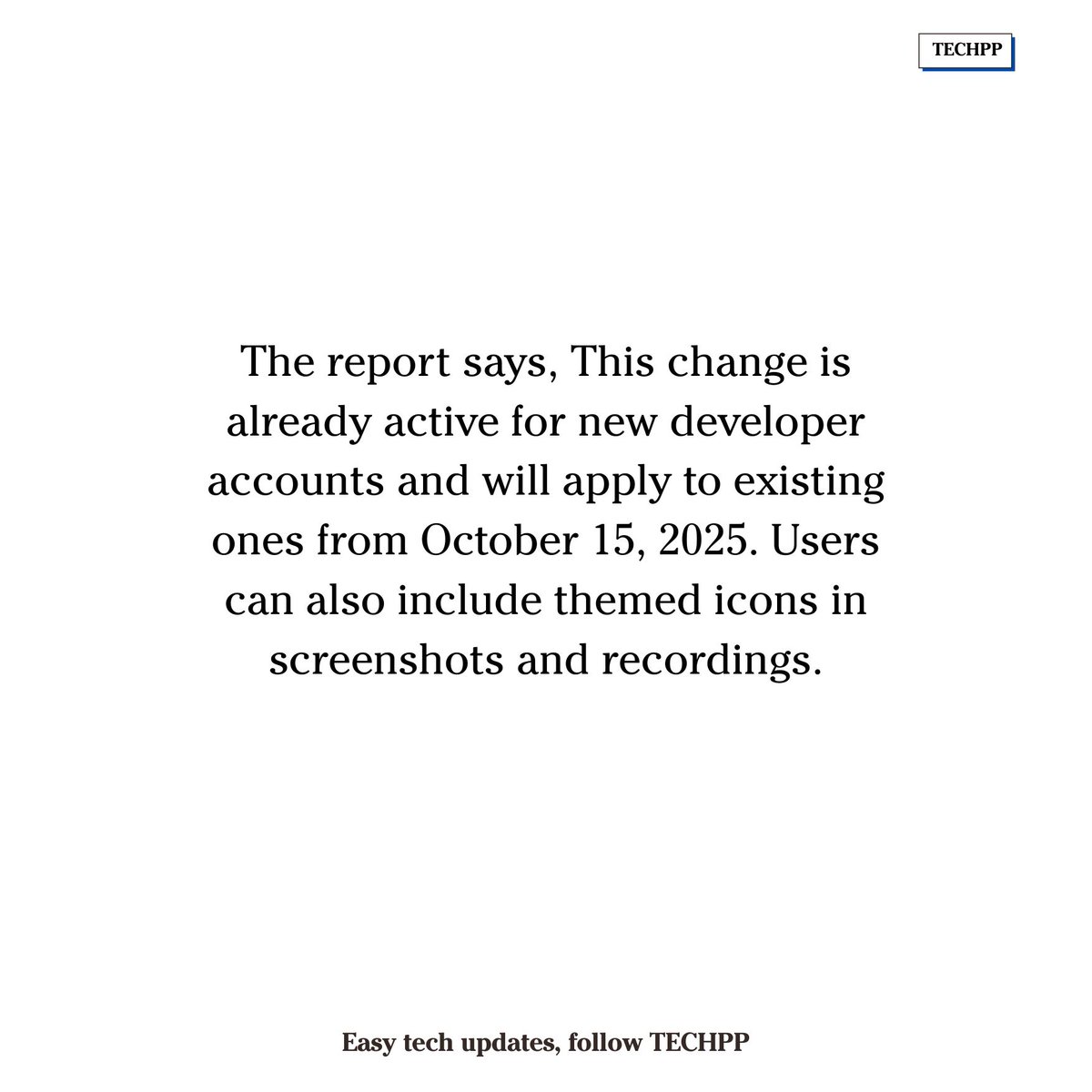 techpp's tweet image. Android will soon theme every app icon by default

#Android #GooglePlay #Themes #Customization