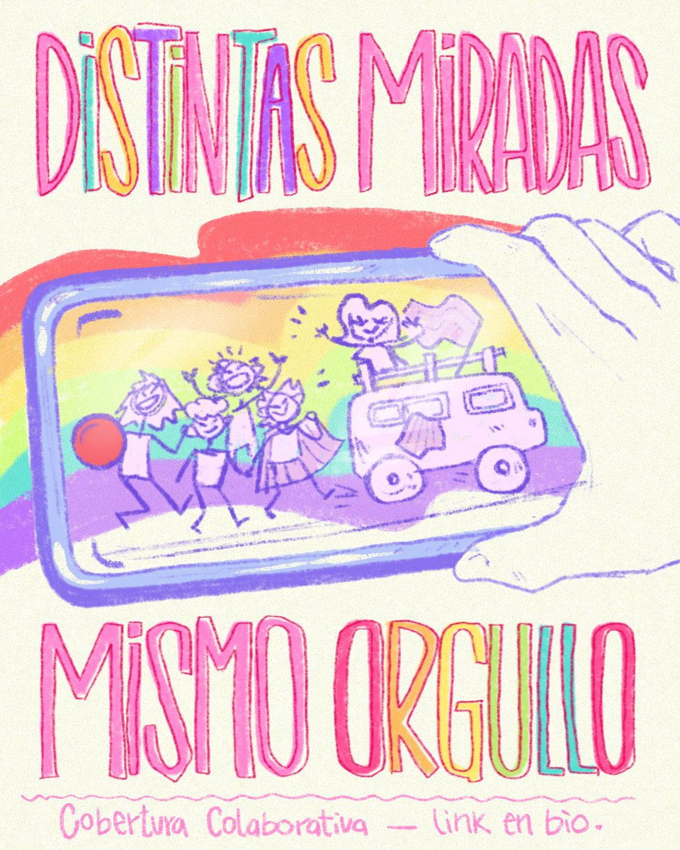 ¿Sos fotógrafe o generás
contenidos audiovisuales y querés apoyarnos siendo
parte de la cobertura colaborativa de la marcha? 📸

Anotate para acompañarnos antes y durante la Marcha
por la Diversidad. Tenés tiempo hasta el Lunes 22
para hacerlo!🏳‍🌈

Info en BIO