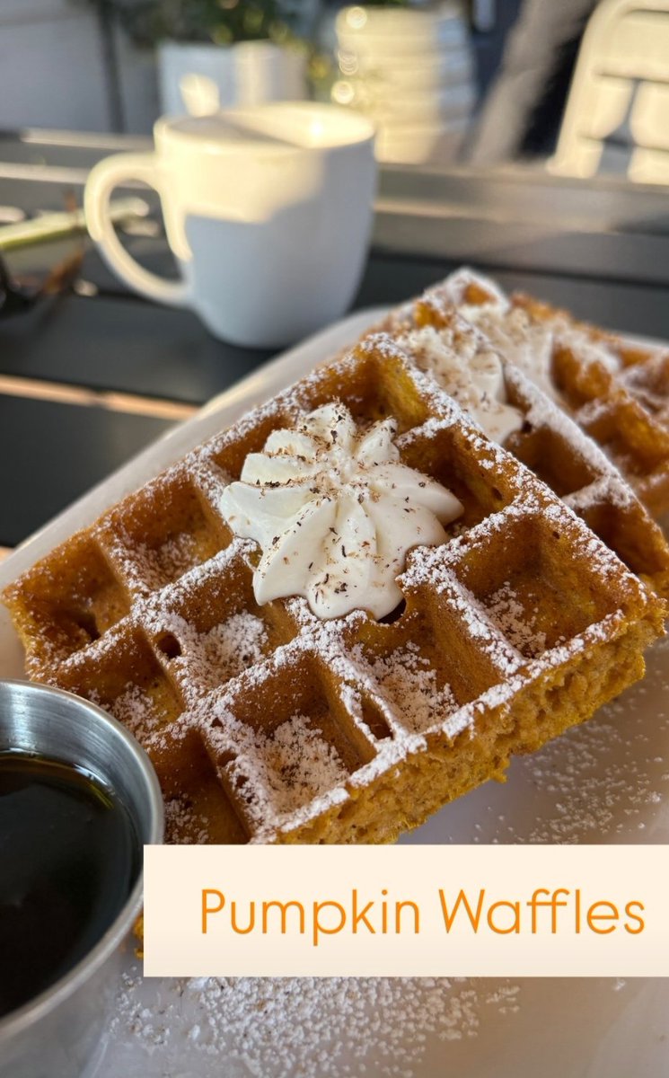 🎃 waffles?  Yes, 🎃 waffles.....