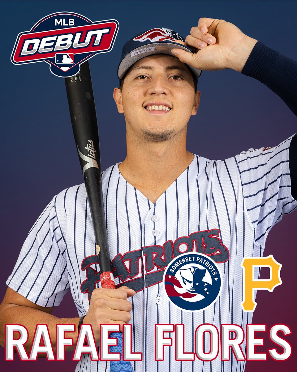 Congratulations to Rafael Flores on being called up by the <a href="/Pirates/">Pittsburgh Pirates</a>!🙌🏻

Rafa will become the 50th Somerset Patriot to make his Major League debut.