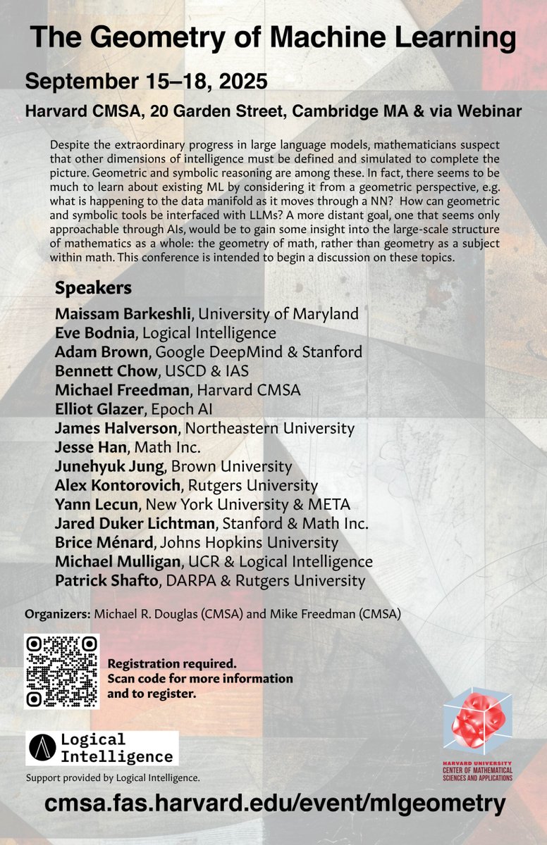 jdlichtman's tweet image. Had a blast talking about Gauss &amp;amp; the Prime Number Theorem today at Harvard! 

Though was a bit intimidating to even be alongside a Fields medallist &amp;amp; a Turing award winner