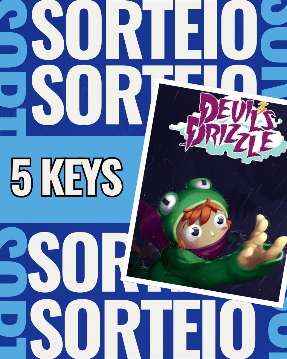 Boa noite pessoal.
Com imenso prazer trago o 1º sorteio aqui no X 🎉 O grande <a href="/filipethoo/">filipe 🕹️ Devil's Drizzle</a> cedeu 5 keys do game DEVILS DRIZZLE (Steam) para sortear para vocês!

Regras:
1️⃣ Like + RT ❤️🔃
2️⃣ Comentar #DevilsDrizzle
3️⃣ Seguir <a href="/filipethoo/">filipe 🕹️ Devil's Drizzle</a> 

⏰ Resultado em 24h!
🏆 Serão 5 ganhadores!