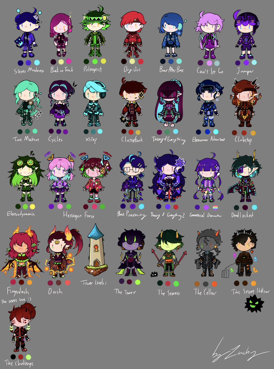 Neko_Zuchy's tweet image. GD main levels
I did some redesign on clothes
(P2 with name)
#GeometryDash 
#humanization
