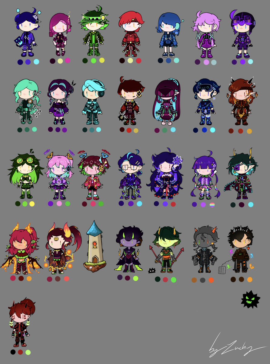 Neko_Zuchy's tweet image. GD main levels
I did some redesign on clothes
(P2 with name)
#GeometryDash 
#humanization