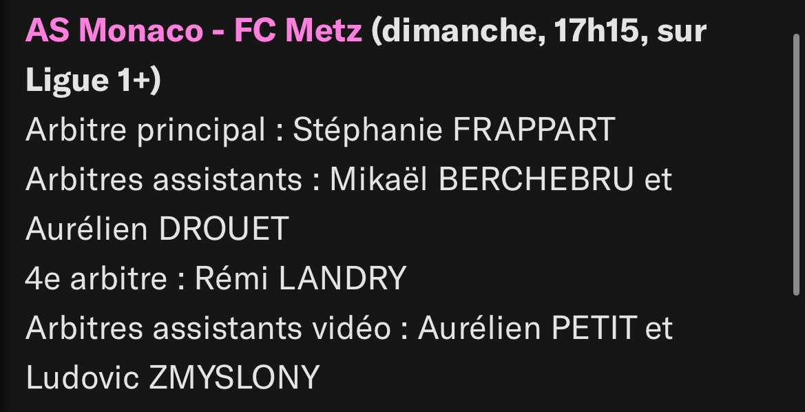 Memphiste__'s tweet photo. Sanction immédiate pour Stéphanie Frappart qui aura dû attendre au moins une semaine avant de remettre les pieds sur un terrain ! https://t.co/JrMUAiPXEg