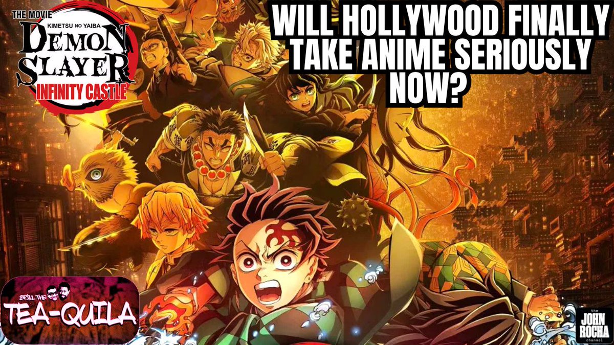 Today on #SpillTheTeaQuila we talk:

-Will Demon Slayer Open The Door For Anime in Hollywood?!
-Molly Qerim's Abrupt Exit from ESPN

And more!

Join myself and @therochasays at 4pm PST as we break it all down! 

📺 :youtube.com/live/GcmehyIM3…
