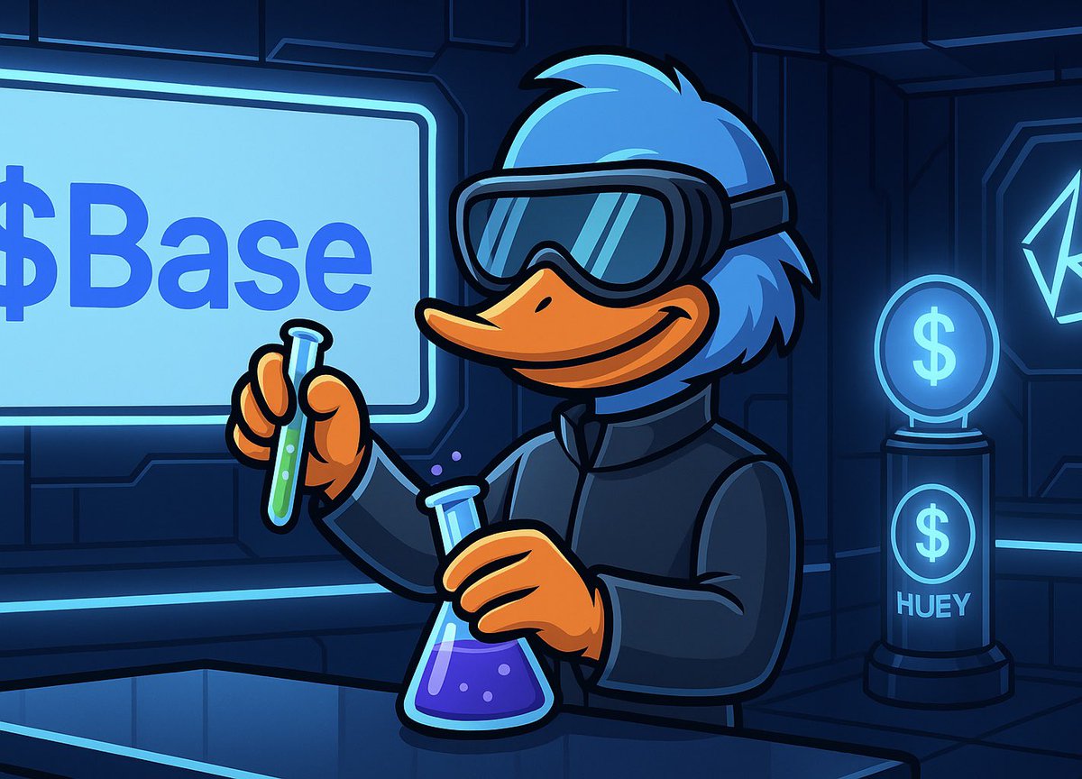 Huey_onBase's tweet image. Huey’s lab experiments are never boring 🧪🦆
One mix for the memes, one mix for the moon 🚀

#HueyOnBase #BaseLabs  #TokenAlchemy #BaseBuilders