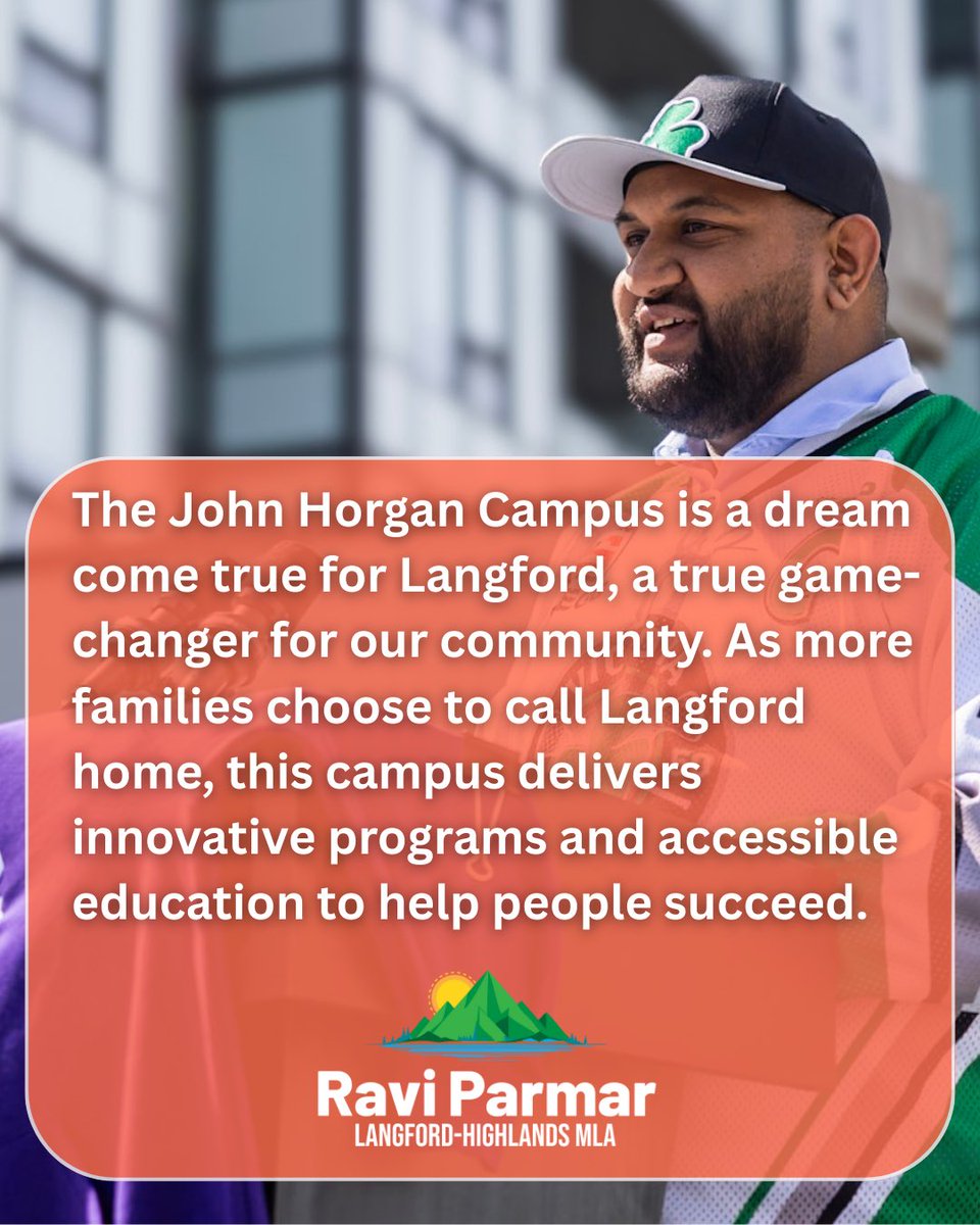 rparmar_BC's tweet image. Post-secondary education here at home, right in our community.

This announcement means so much for Langford. The grand opening of the @RoyalRoads John Horgan Campus is the start of a new chapter for all of us.

I am so proud to see this project come to life.

#Langford #bcpoli