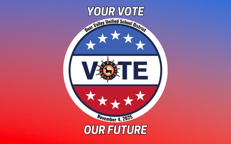 Did you know today is National Voter Registration Day?

The election this November is a mail-in ballot only election! Are you registered to vote in the election that features the DVUSD Override restoration? Check your ballot status, or register today, at DVUSD.org/vote.