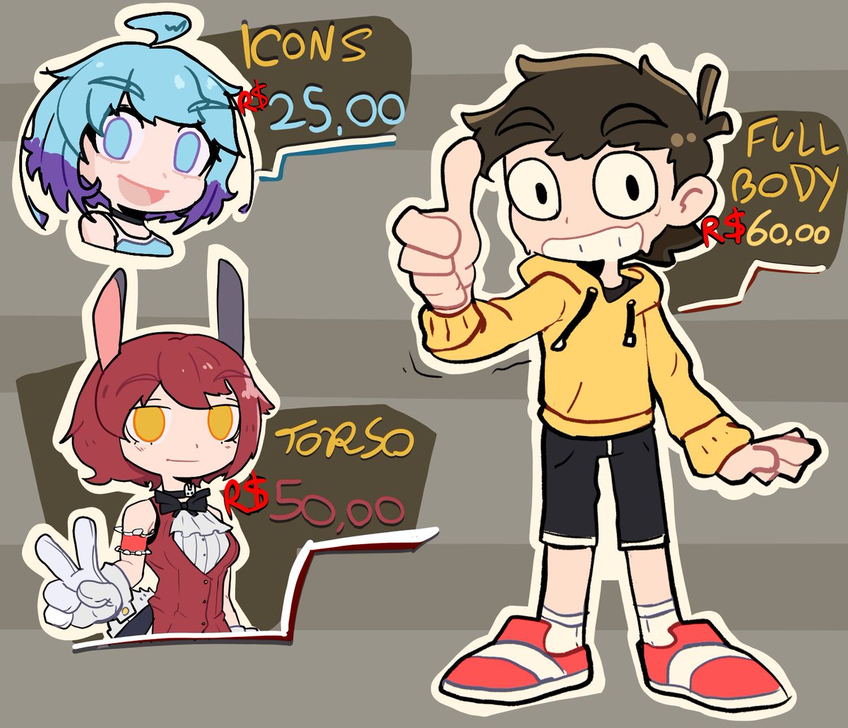 HebatoCon's tweet photo. Tenho o prazer de anunciar que estou aceitando encomendas
.  
Se tiver interesse, basta me enviar uma mensagem direta no Discord. 
 #Commission #comms https://t.co/6rKRnPQ1VK