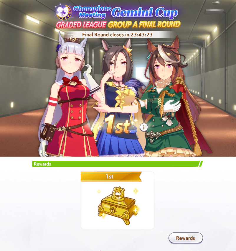 UNDEFEATED IN CHAMPIONS MEETINGS WITHOUT SPENDING A PENNY

WHALES DO NOT KNOW SHIT ABOUT HORSES

I AM VERY POWERFUL AND GOOD AT BACKFLIPS

thank you to my mother and to front runner Air Groove for farting out big debuffs #umamusume