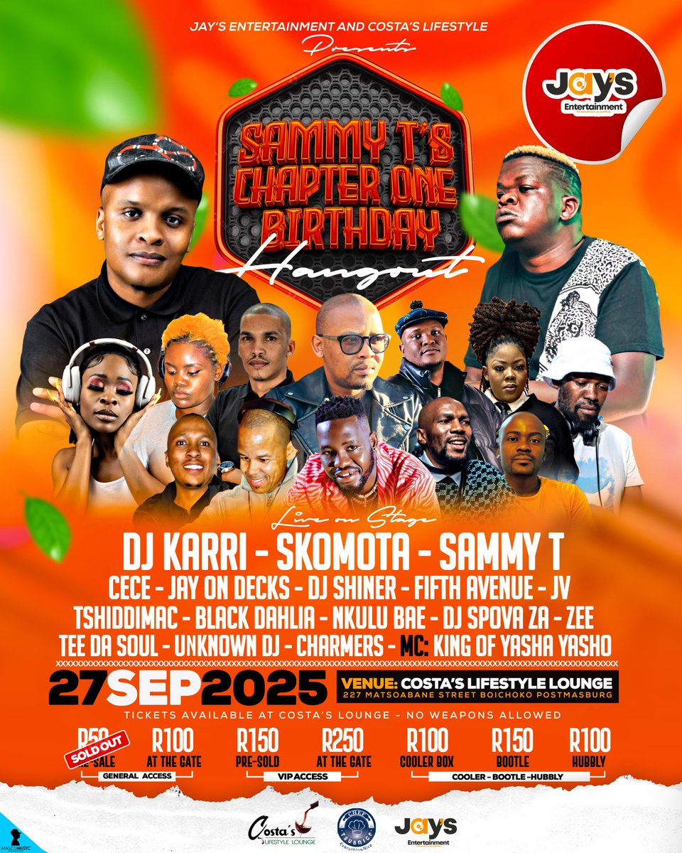 Catch King of Yasha Yasho live on the Stage at Costa's Lifestyle Lounge Northern Cape Portmasburg Danko Yasha Yasho