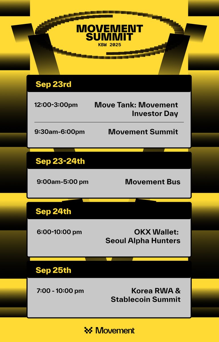 Here's where to find Movement at KBW!

Grab your spot at our events below👇