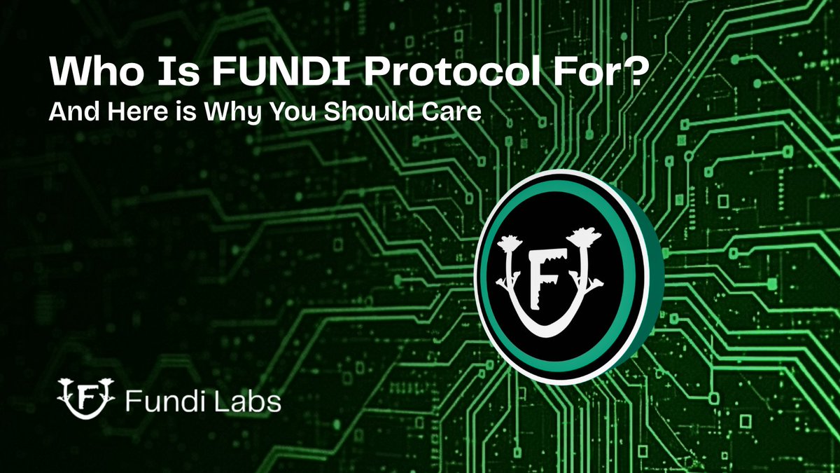 FundiProtocol's tweet image. Who @FundiProtocol is really for, and why should it matter to you?

Whether you’re a developer, entrepreneur, fundraiser, or investor,

Fundi is building the infrastructure that makes digital contracts secure, ownable, and monetizable.

Here’s why this changes everything 🧵👇