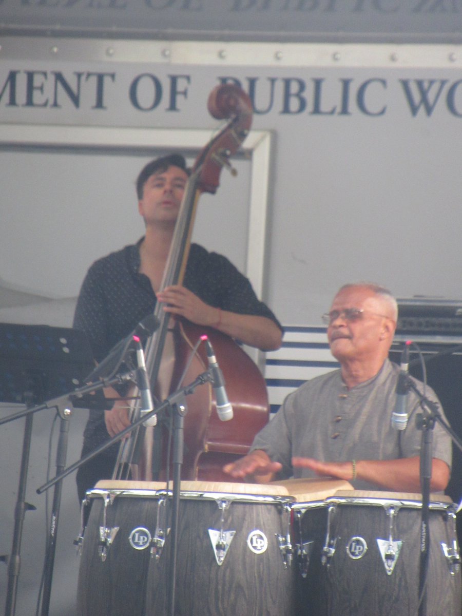 QOTDCT's tweet image. #RecentEvents #OutsideOfCT:
Percussionist Chembo Coriel at the 14th #JazzFest in #WhitePlains, #NY, 9/14/2025