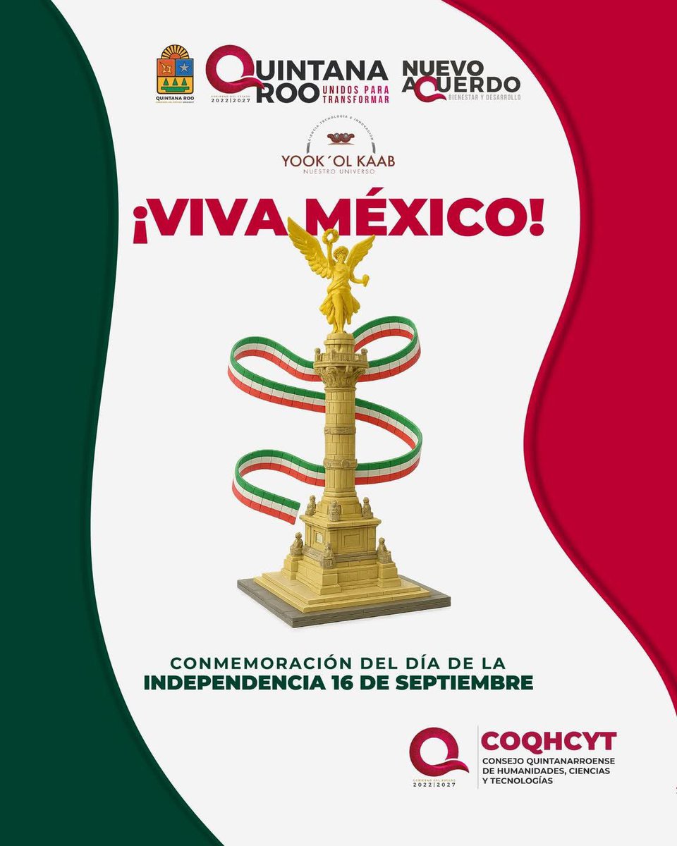 🇲🇽✨ En el Planetario Yook’ol Kaab celebramos la independencia a través del conocimiento, la ciencia y el orgullo de nuestras raíces. 🌌🎉

#VivaMéxico #IndependenciaDeMéxico #PlanetarioYookolKaab
#UnidosParaTransformar #CienciaParaTransformar