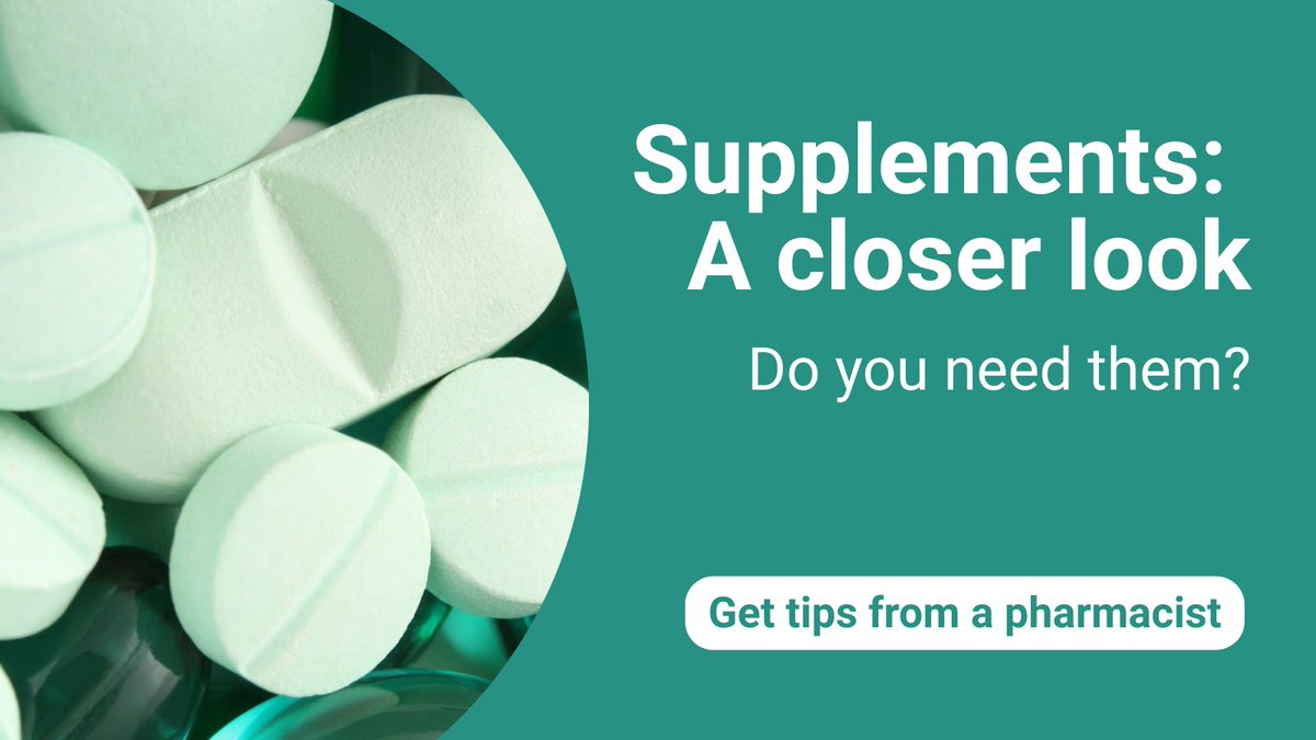🤔 Thinking about taking #supplements? Are they effective? Safe? Worth it? Before starting, talk to your primary care provider or #pharmacist.

🔎 Read: A PCN pharmacist breaks down the risks, benefits and what to consider: bit.ly/4n0cCW3