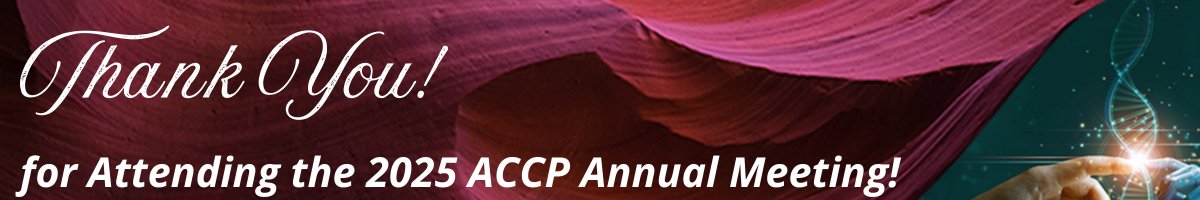 ✨ Thank you to all who attended the 2025 ACCP Annual Meeting.

The meeting was marked by meaningful discussions, valuable collaborations, and important insights for the future of clinical pharmacology. The strength of this community was reflected throughout the event.