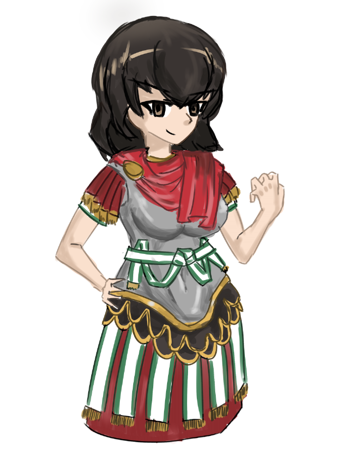 We are crossing Rubicon in this fit!

"ALEA IACTA EST!"

A smol shading practice.
#garupan