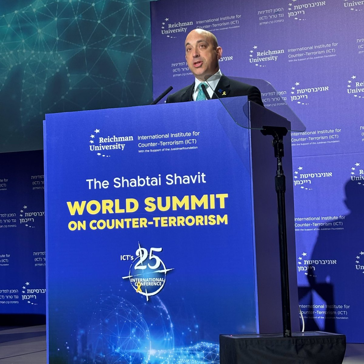 JGreenblattADL's tweet photo. 1/ Nearly two years later, Israel has devastated its enemies on 7 fronts β but is losing dramatically on the 8th front. As I shared at today's @ICT_org Summit, antisemitism online and off is now a national security threat. π§΅
#ICT25 https://t.co/HMvYQzu9TM