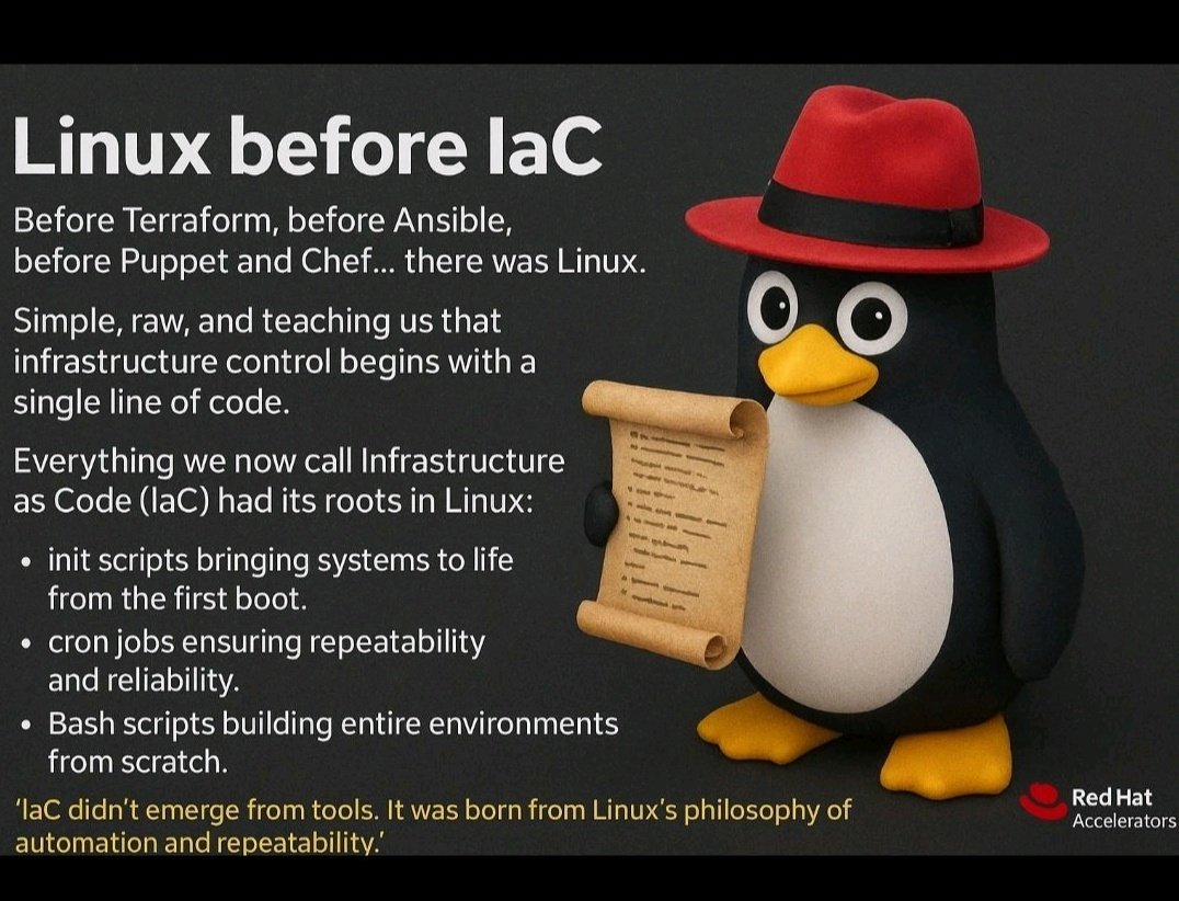 devops_tech's tweet image. #Linux before IaC tools. 

#DevOps #Infrastructure