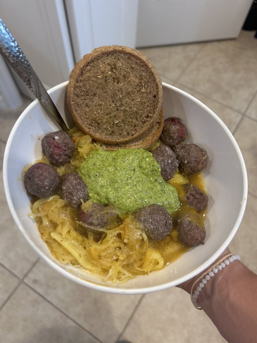 In honor of squash season you must make spaghetti squash with pesto attachment. Trust me.