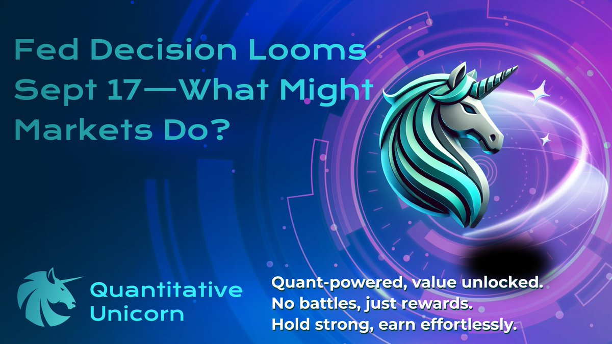 Brc20_QuniX's tweet image. Markets almost certain of a Sept 17 Fed cut: weak jobs + falling PPI drive expectations. If Fed delivers, risk assets likely to pop; 
cautious tone or no cut → sharp pullback. 
Watch BTC/ETH support zones &amp;amp; statement carefully.

🔗 t.me/Brc20_QuniX/319
#RateCut #BTC #QuniX