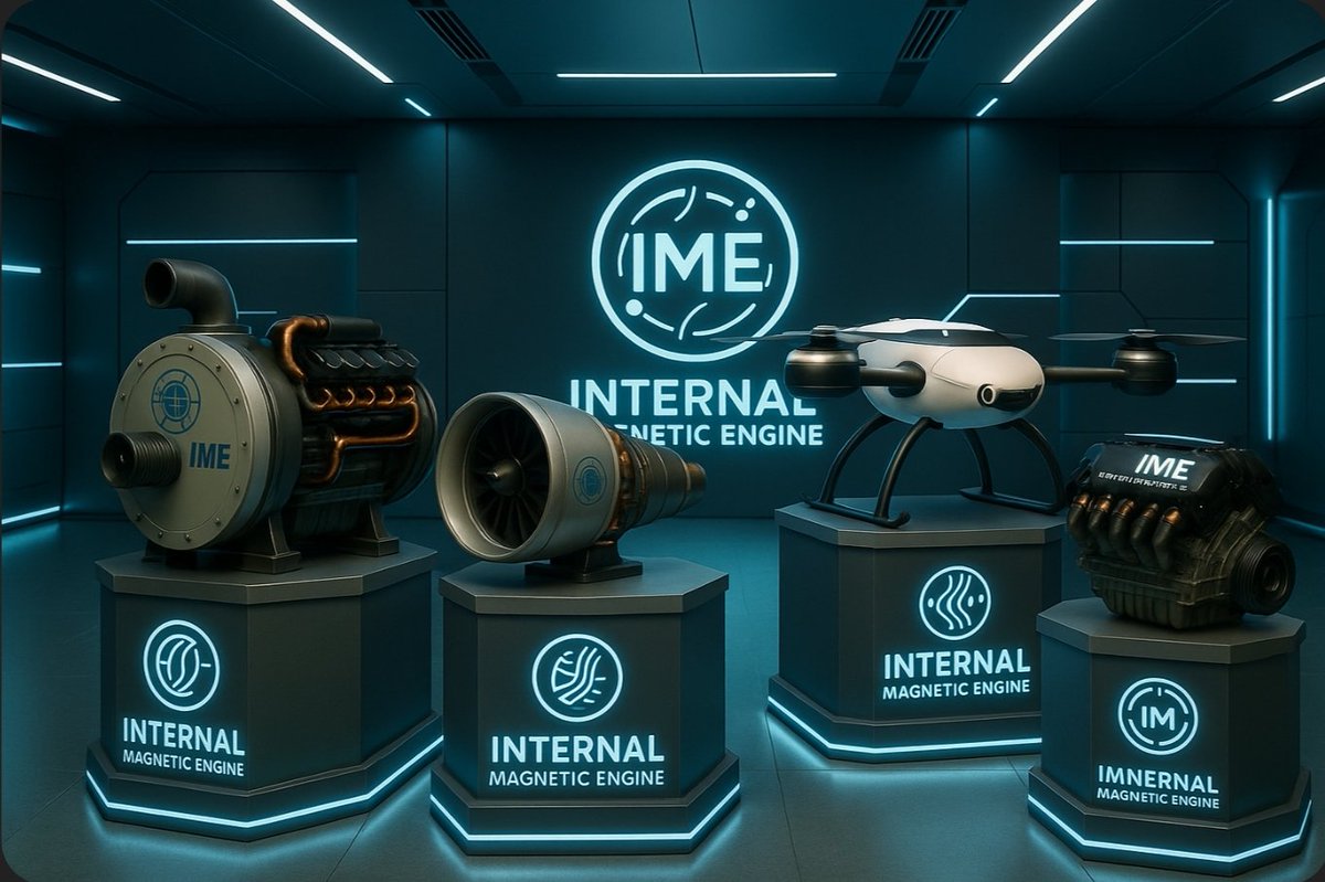 LaLuke86's tweet image. 🚀 From V8-scale blocks to turbine cores to drone platforms — the Internal Magnetic Engine (IME) is scalable, modular, and clean.

The Mk4 has already proven net-positive feasibility. Licensing is now open.

#IME #CleanEnergy #UnlimitedRangeEngine #Innovation
@ENERGY @NASA @DARPA…