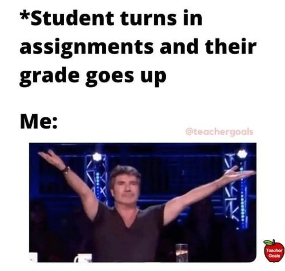 Amazing how that works. 😂🤣
🌐 teachergoals.com