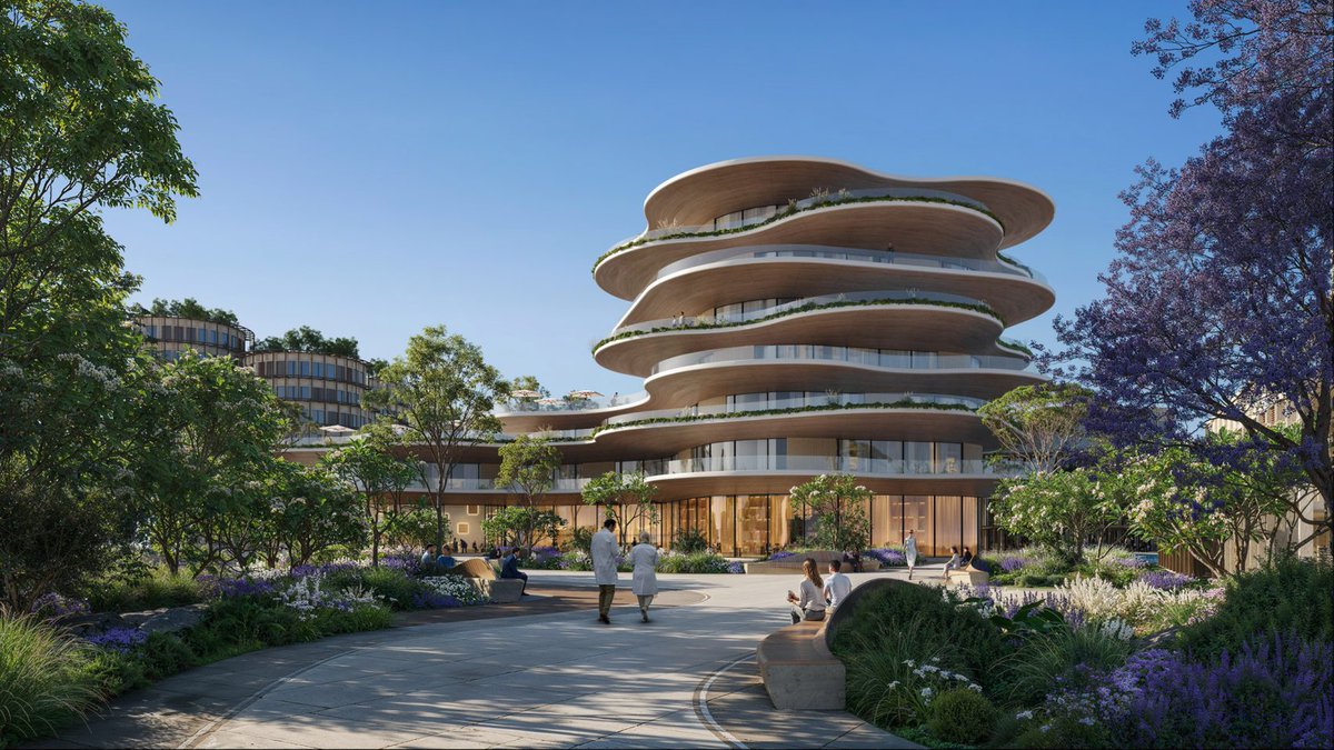 Gensler designs forested district as "a beacon for the rebirth" of Baghdad: dezeen.com/2025/09/16/bag…