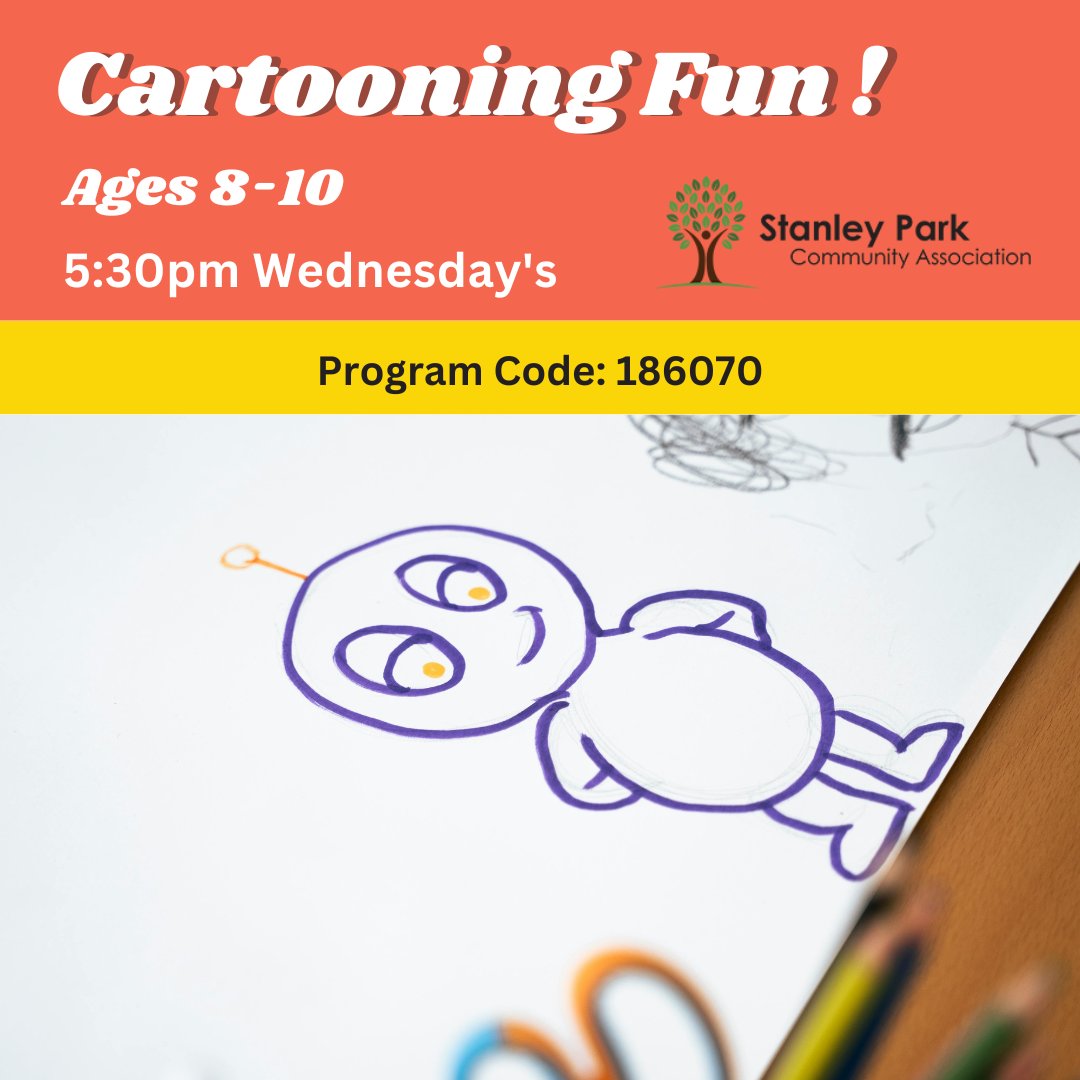 Use your imagination to make characters come to life by telling stories and jokes. Ages: 8 - 12 on 5:30pm on Wednesday's.  ow.ly/8R2m50WXgtK
.
.
.
#KitchenerEvents #ThingsToDoKitchener #ExploreKitchener #KWAwesome #LocalEventsKitchener #StanleyPark #KitchenerWaterloo