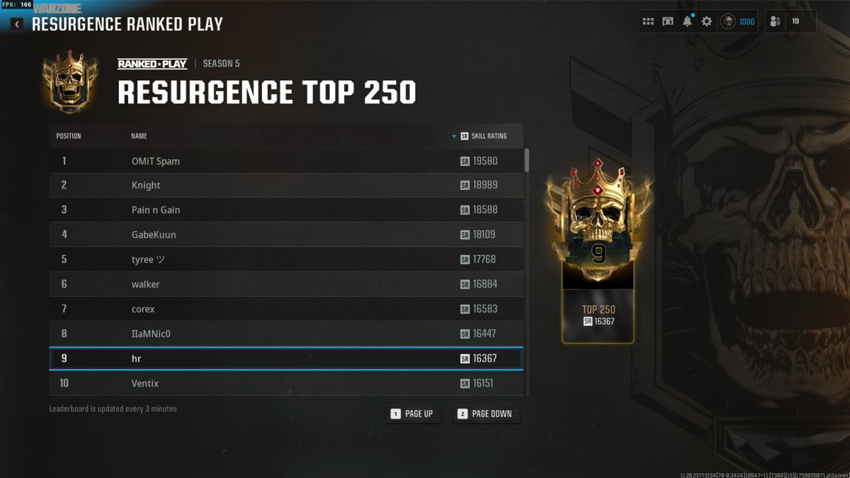 ItzHxrleyy's tweet photo. Worlds first S5 Double Top 250 - DM for Ranked Boost https://t.co/dSouIs26jX