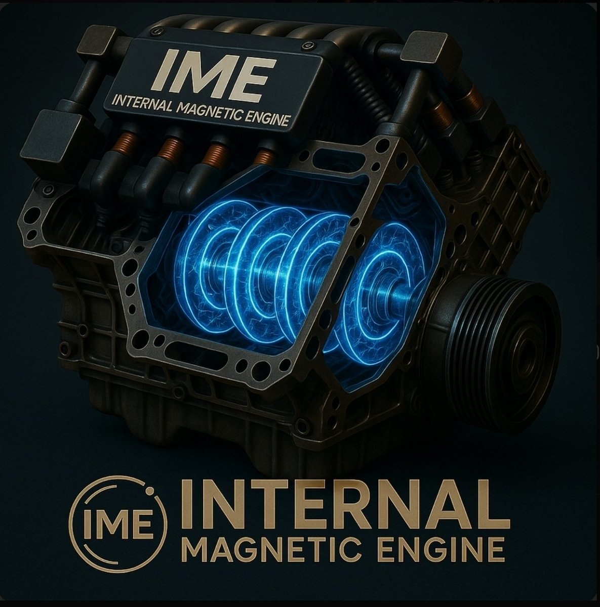 LaLuke86's tweet image. ⚡ Meet the Internal Magnetic Engine (IME).
No fuel. No emissions. Just timed magnetic fields delivering clean propulsion.
#IME #CleanEnergy #UnlimitedRangeEngine