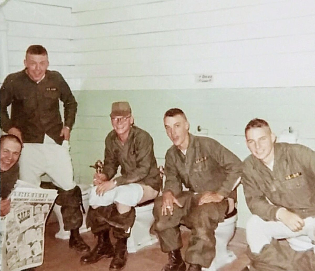 weskiepoo1998's tweet photo. Camaraderie can sometimes mean defecating within the presence of others. 
When soldiers push and feel relief, another soldier is also pushing as well! https://t.co/AlXJ58u3iE
