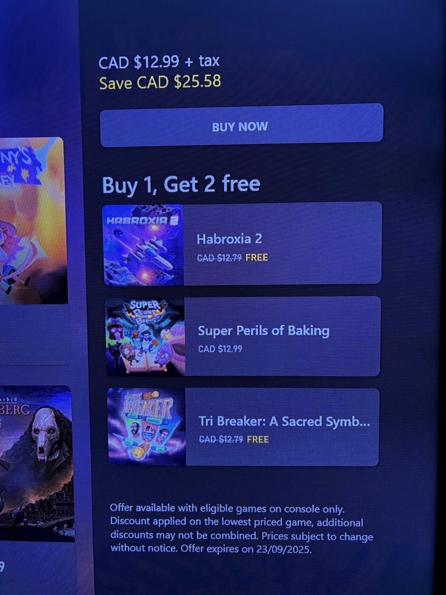 LillymoGames's tweet photo. Right now on Xbox, you can get 3 of our games for the price of one! ($9.99 USD)

-Habroxia 2
-Super Perils of Baking
-Tri Breaker

The Buy 1, Get 2 free promo is live on Xbox right now. You can mix and match with lots of cool indies that are in the sale! https://t.co/iwp7NZLHtm
