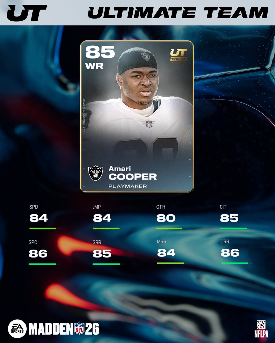 Route Runners never stop!
 
Career tribute <a href="/AmariCooper9/">R.I.P Freddy G</a> drops tomorrow in #Madden26!