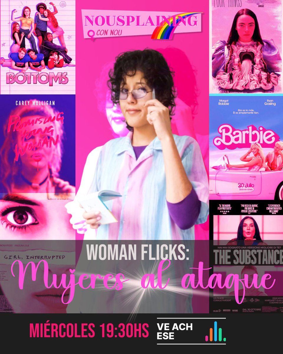 Veachese1's tweet photo. 🌈 Películas sobre mujeres, hechas por mujeres y que todo hombre también debe ver 🫨

✨En esta edición nousplaining nos invita a conocer/repasar estás joyitas que van más allá de ser chicks flicks (pelis de confort femeninas) y abrir un poco el tercer ojo. https://t.co/f7HsynloJK