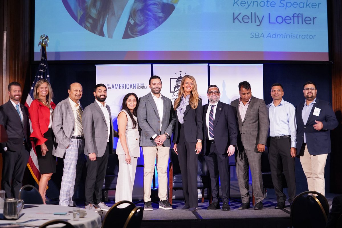 The American Dream is alive in small businesses across the country. 

Honored to join the Asian American Hotel Owners Association to share how SBA is helping our job creators turn sacrifice into success!
