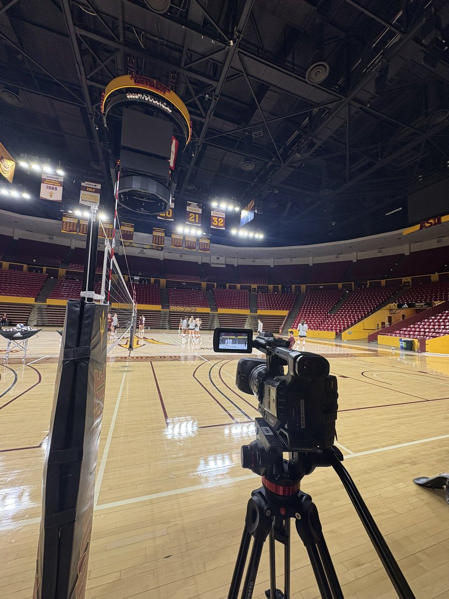CourtDwail's tweet photo. Went out to volleyball practice today! With the Sun Devil Classic coming up this weekend, I’ve got a story coming your way🏐 @sportscronkite https://t.co/XBtE7Vs7hF