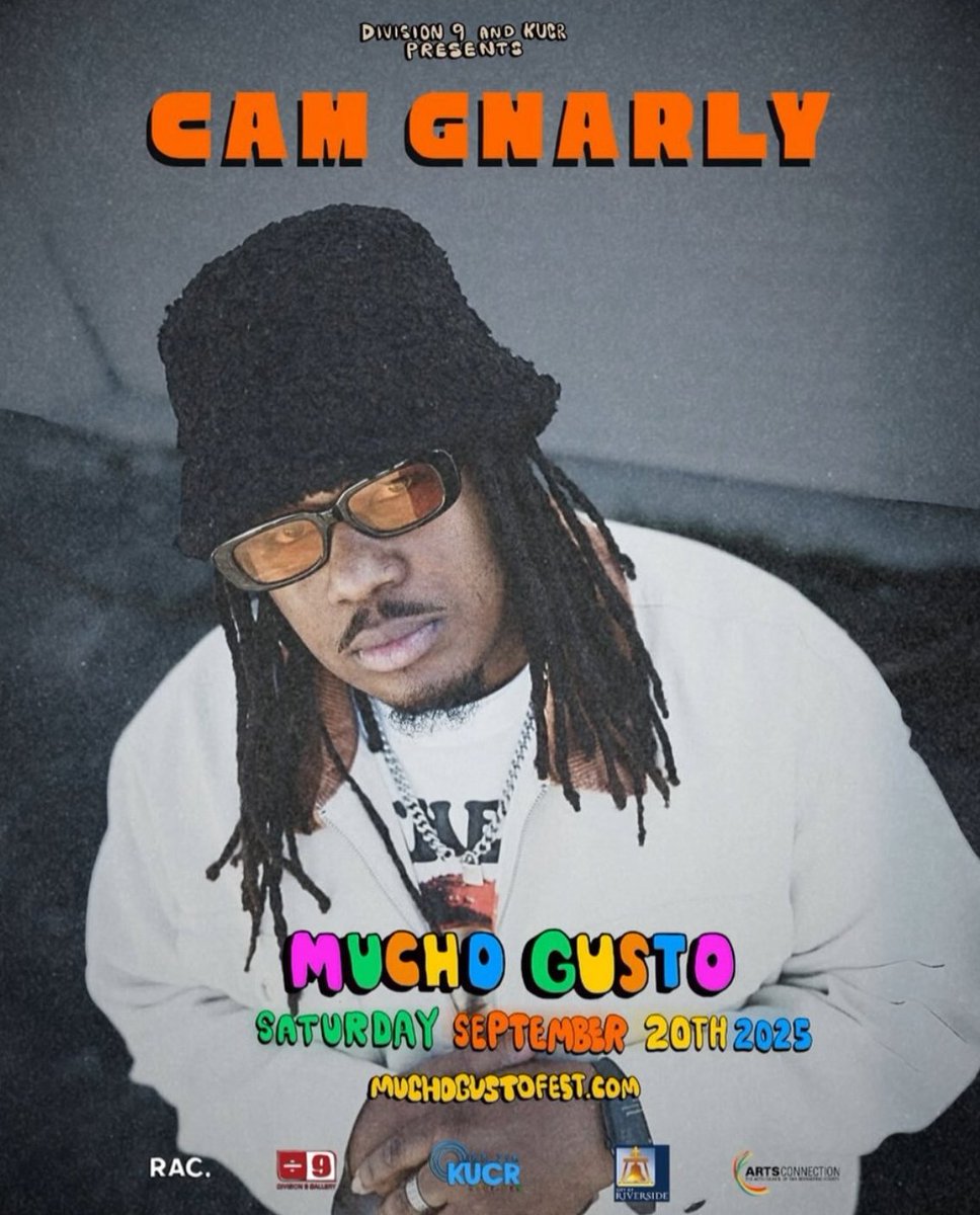 I'm back outside on stage, pushing positivity without the fugazi and getting folks in the know bout this new 
"I Took It Personal" album. 

MUCHO GUSTO - SATURDAY IN RIVERSIDE. 
Tickets at muchogustofest.com or 
CamGnarly.com/shows