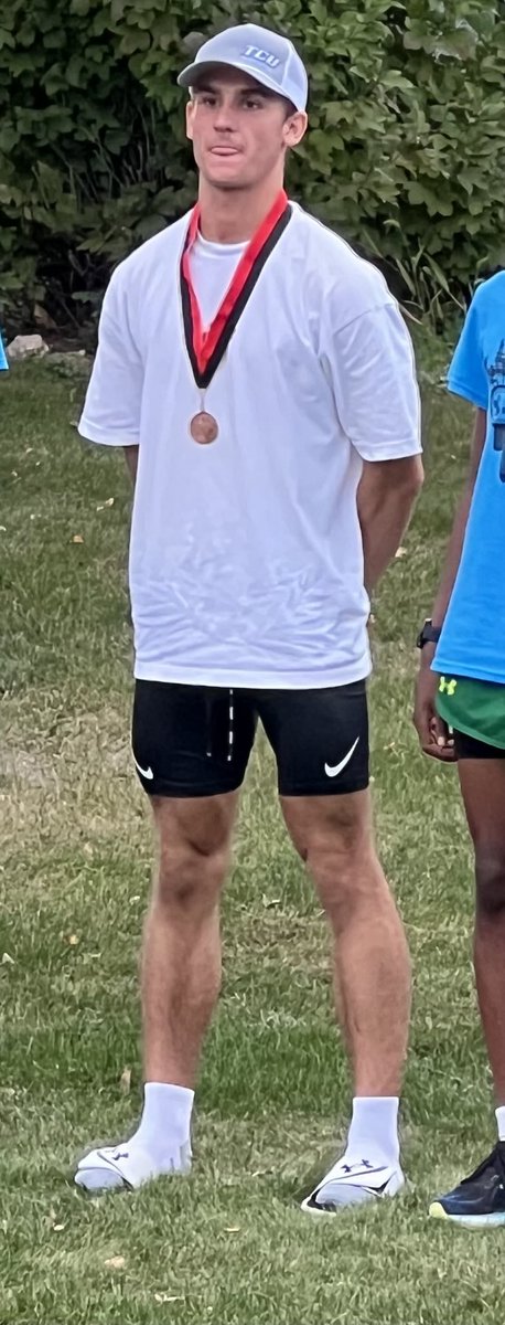 Grant F with a 3rd place finish and a medal.  Boy’s Team finished 3rd at NRHEG meet.